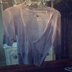 Lavender crop cardigan!